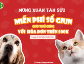 MIỄN PHÍ XỔ GIUN CHÓ MÈO TẠI THÚ- Y RED